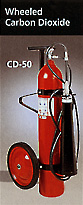 Wheeled Carbon Dioxide Extinguisher Photo